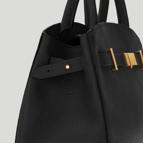 Demellier The Small Hudson in Black Crossbody Bag, view 3