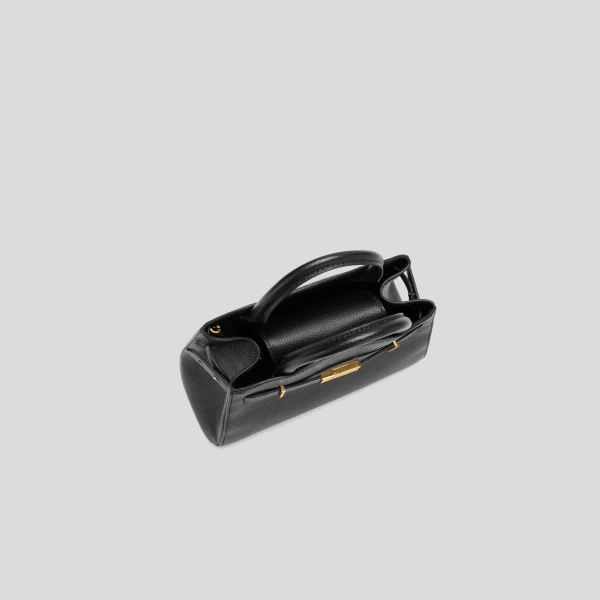 Demellier The Small Hudson in Black Crossbody Bag, view 4