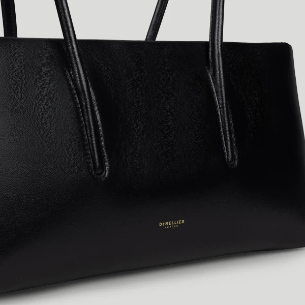 Demellier The Stockholm Shoulder in Black Crossbody Bag, view 2