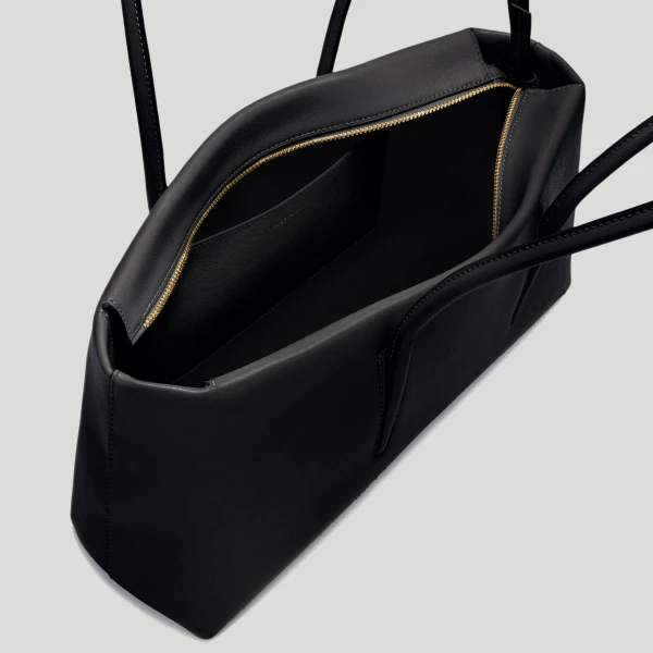 Demellier The Stockholm Shoulder in Black Crossbody Bag, view 3