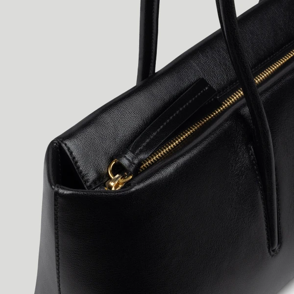 Demellier The Stockholm Shoulder in Black Crossbody Bag, view 4