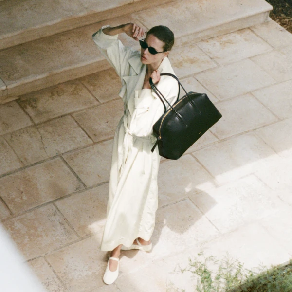 Demellier The Stockholm in Black Tote Bag, view 2