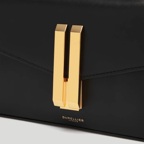 Demellier The Vancouver Clutch in Black Clutch Bag, view 3