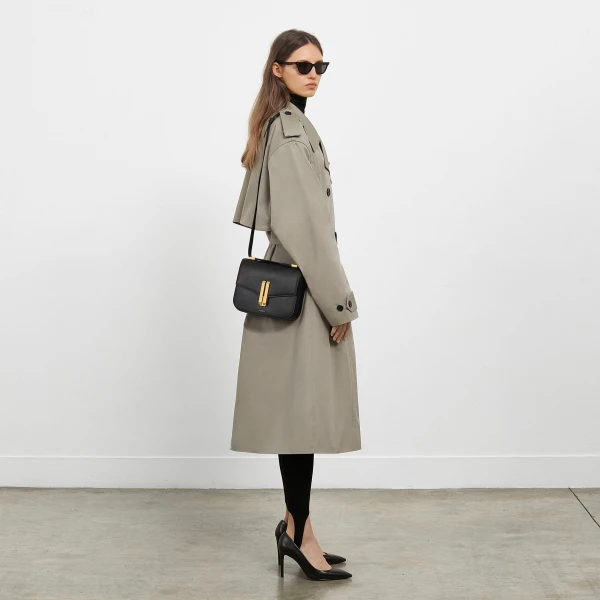 Demellier The Vancouver in Black Crossbody Bag, view 8