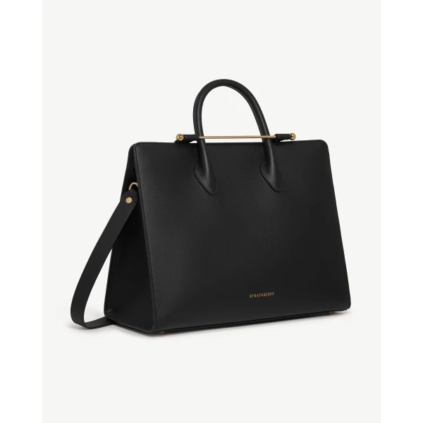 Strathberry Tote in Black, view 3