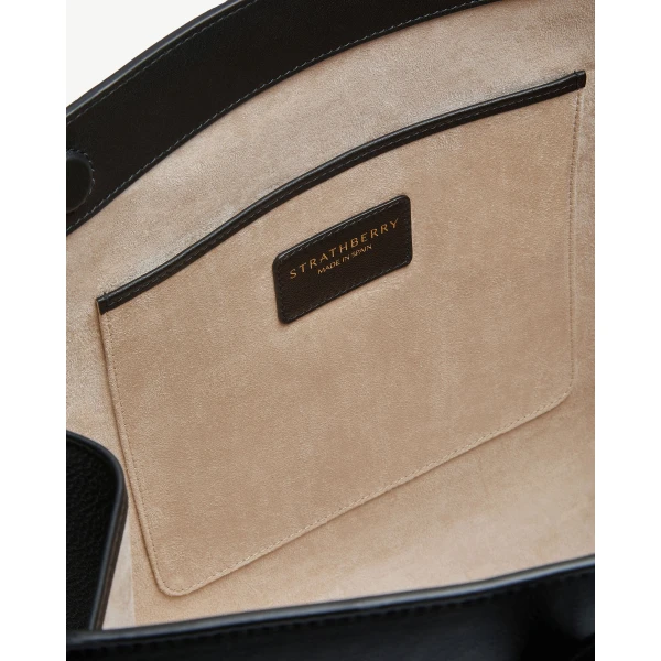 Strathberry Tote in Black, view 7