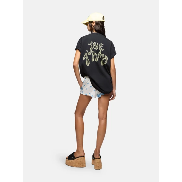 The Attico Black and pale yellow t-shirt Top, view 3