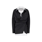 The Attico Black and white mini dress