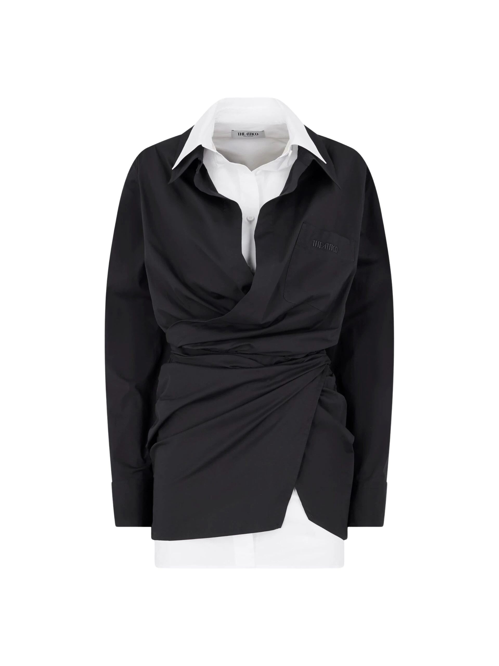 The Attico Black and white mini dress