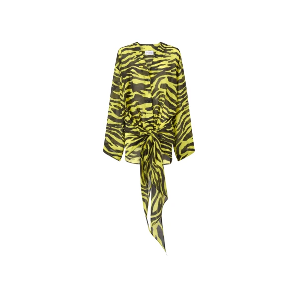 The Attico Black and yellow mini dress