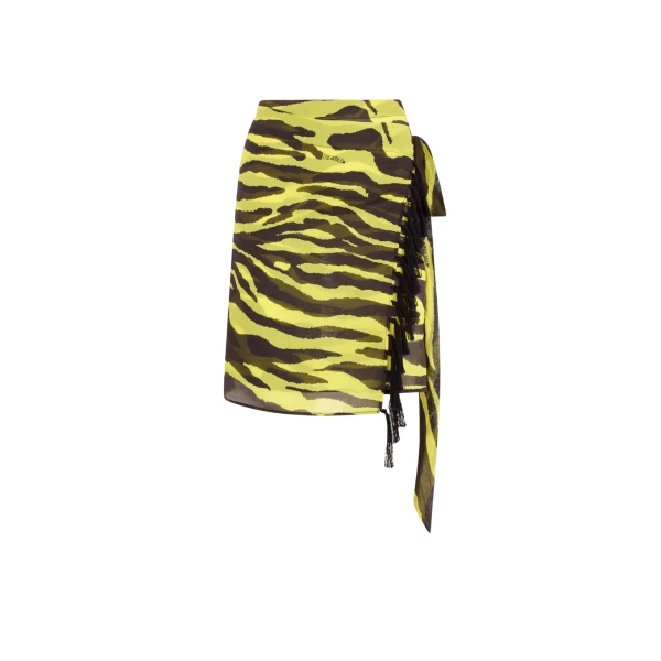 The Attico Black and yellow pareo