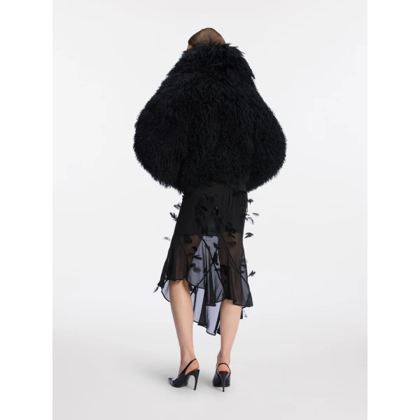 The Attico Black bomber Jacket, view 3