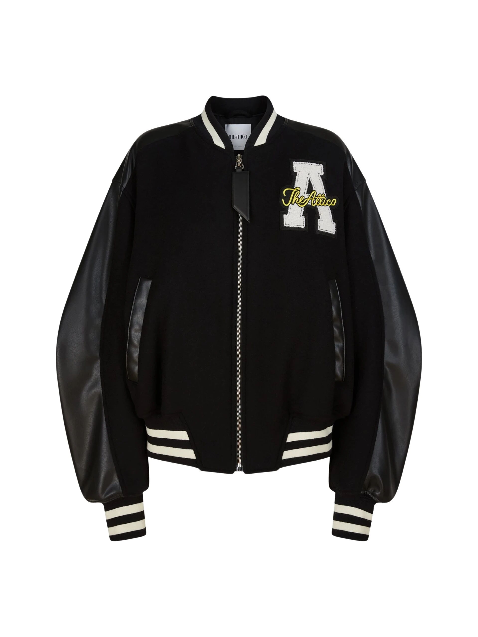 The Attico Black bomber Jacket
