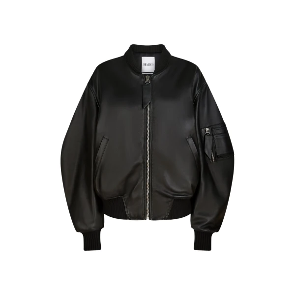 The Attico Black bomber Jacket