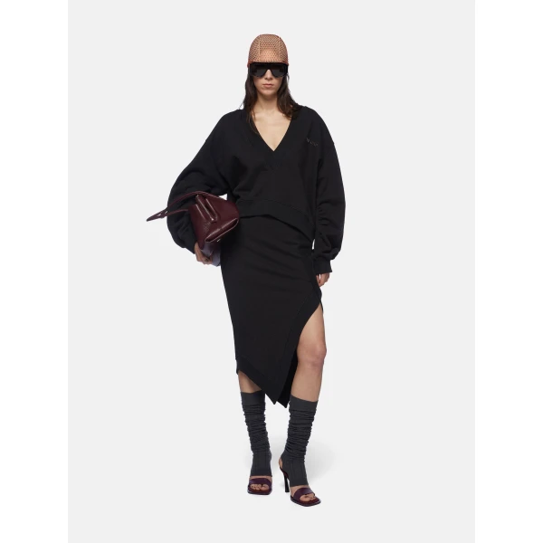 The Attico Black fade and brown sweatshirt Knit, view 2