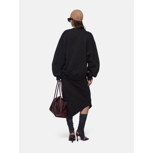 The Attico Black fade and brown sweatshirt Knit, view 3