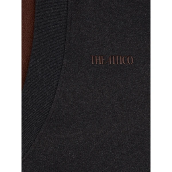 The Attico Black fade and brown sweatshirt Knit, view 4