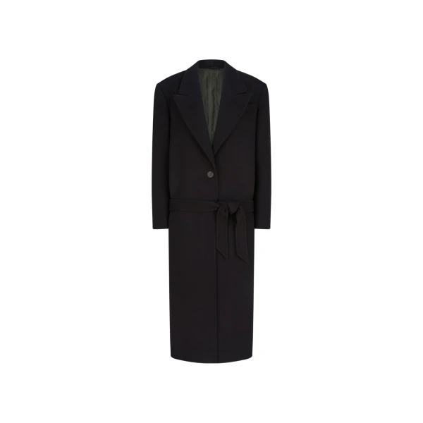 The Attico Black long coat