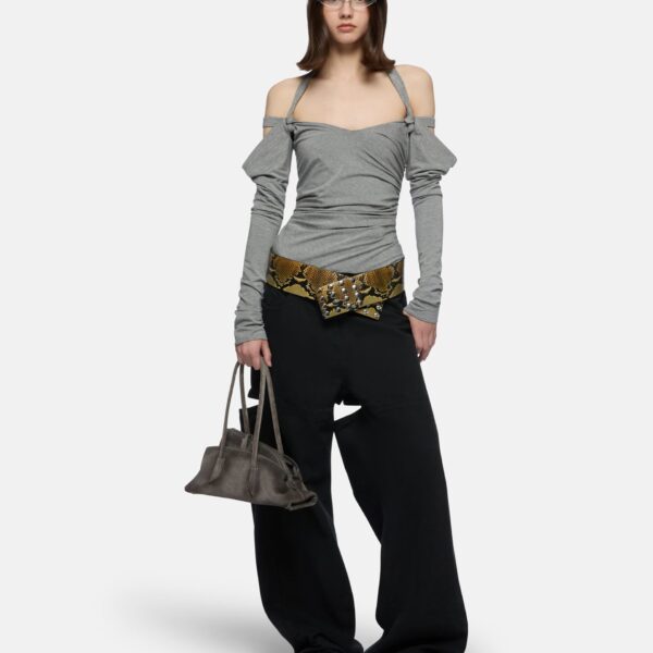 The Attico Black long pant, view 2