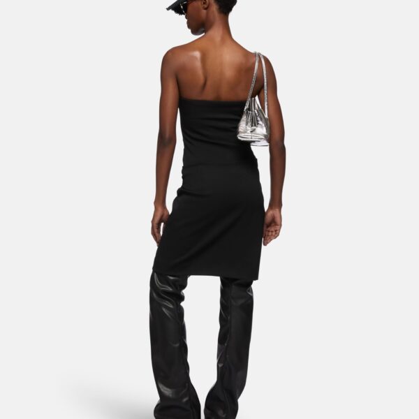 The Attico Black midi dress, view 3