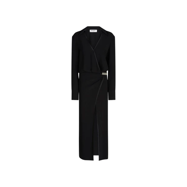 The Attico Black midi dress