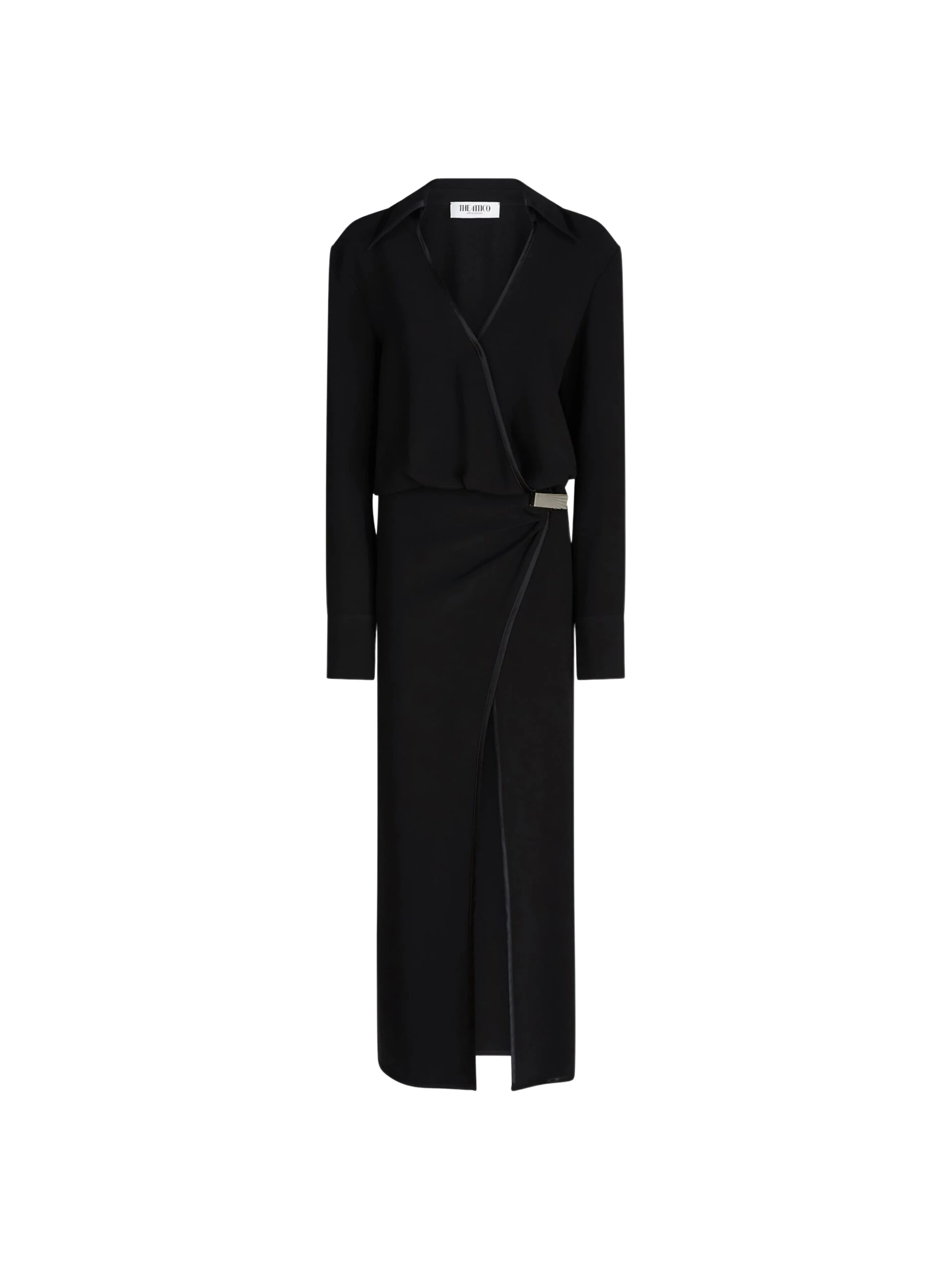 The Attico Black midi dress