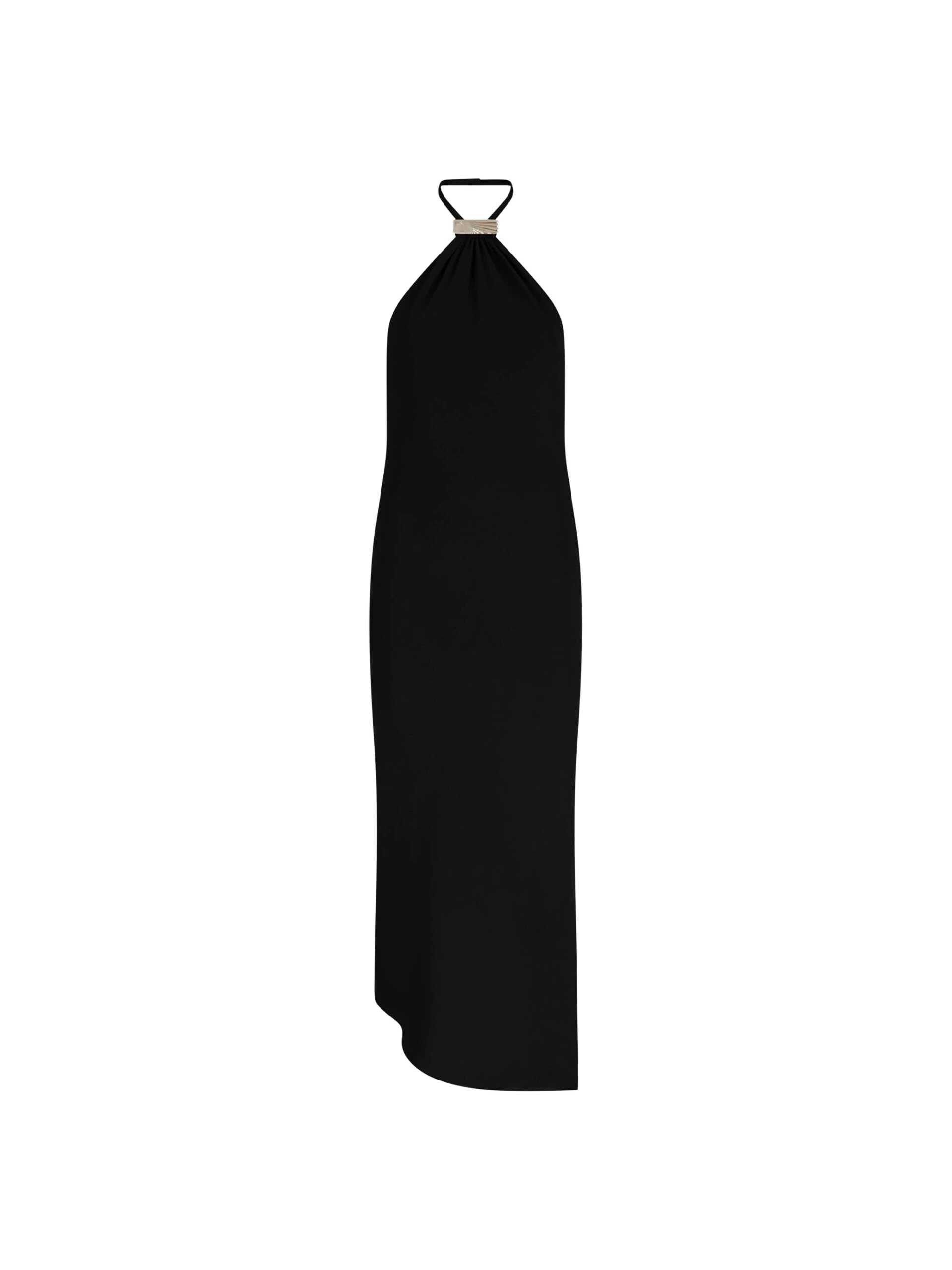 The Attico Black midi dress