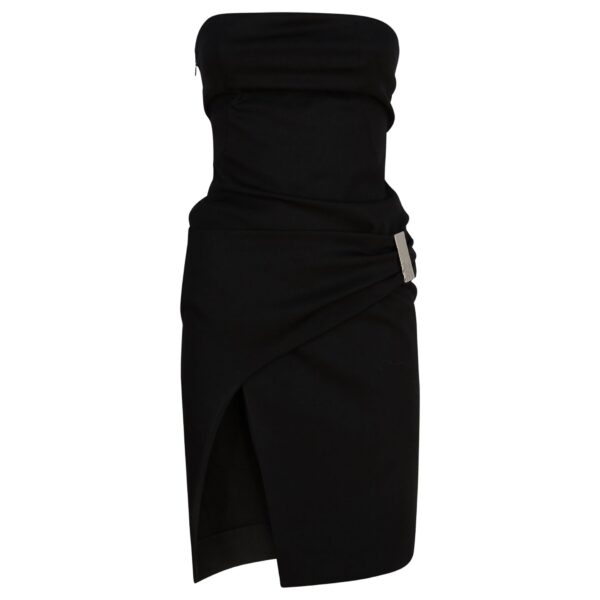 The Attico Black midi dress