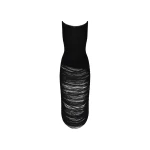 The Attico Black midi dress