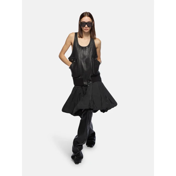 The Attico Black midi skirt, view 4
