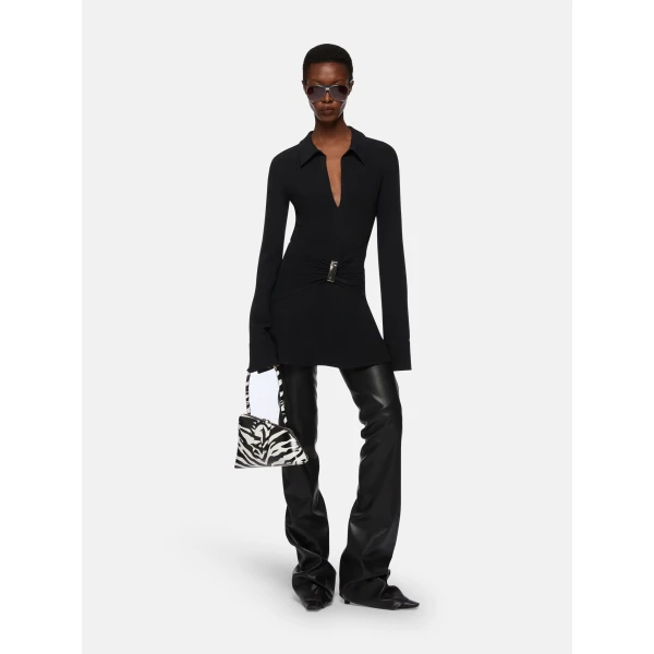 The Attico Black mini dress, view 2
