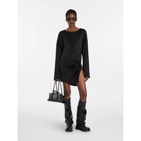 The Attico Black mini dress, view 2