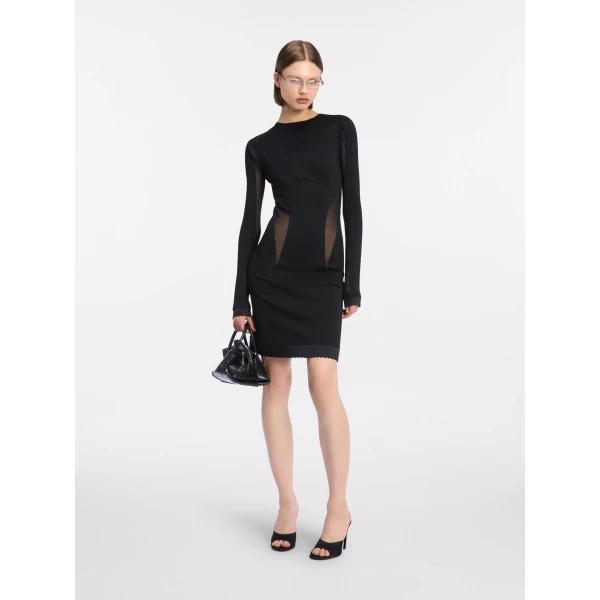The Attico Black mini dress, view 2