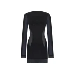 The Attico Black mini dress