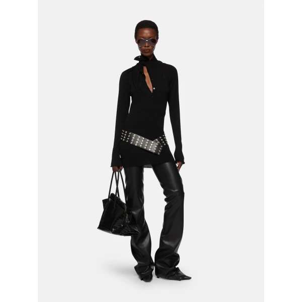 The Attico Black mini dress, view 4