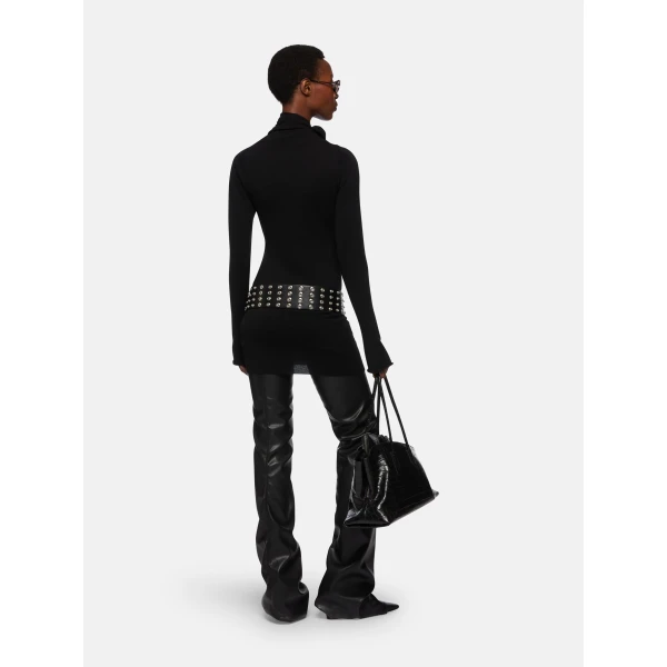 The Attico Black mini dress, view 5