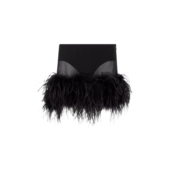 The Attico Black mini skirt
