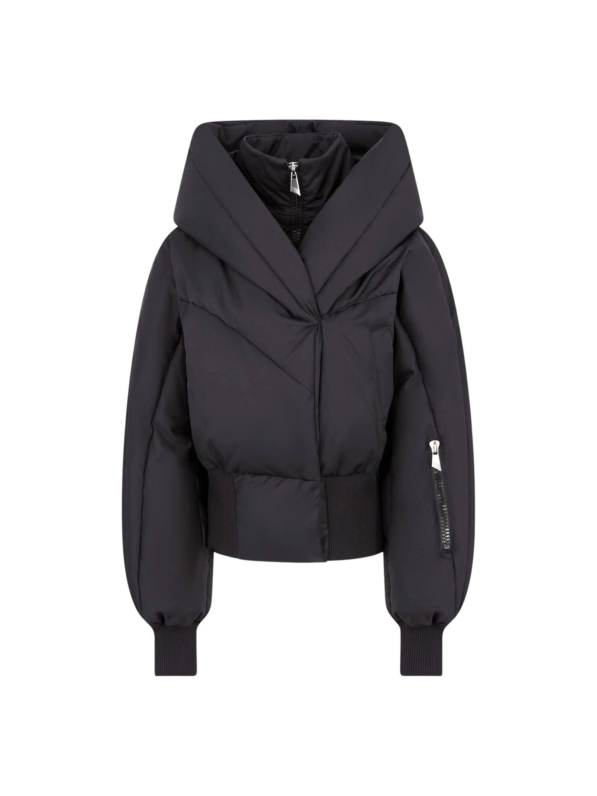 The Attico Black puffer jacket