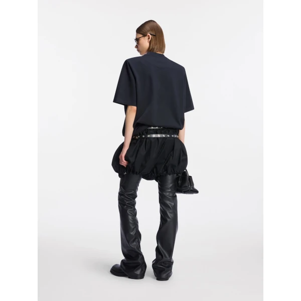 The Attico Black t-shirt Top, view 3