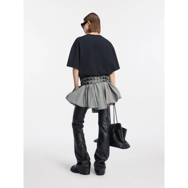 The Attico Black t-shirt Top, view 3