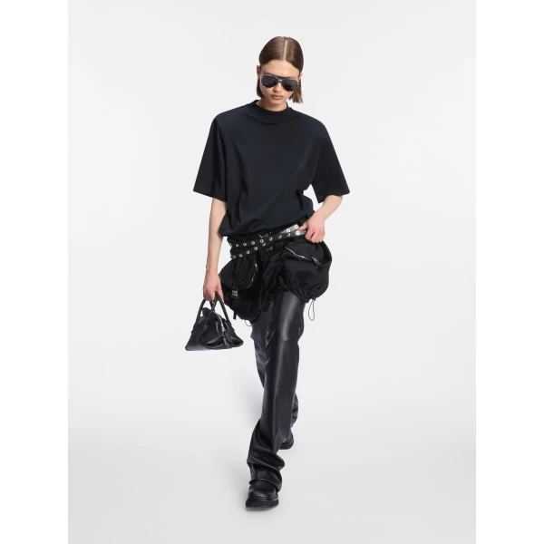 The Attico Black t-shirt Top, view 4