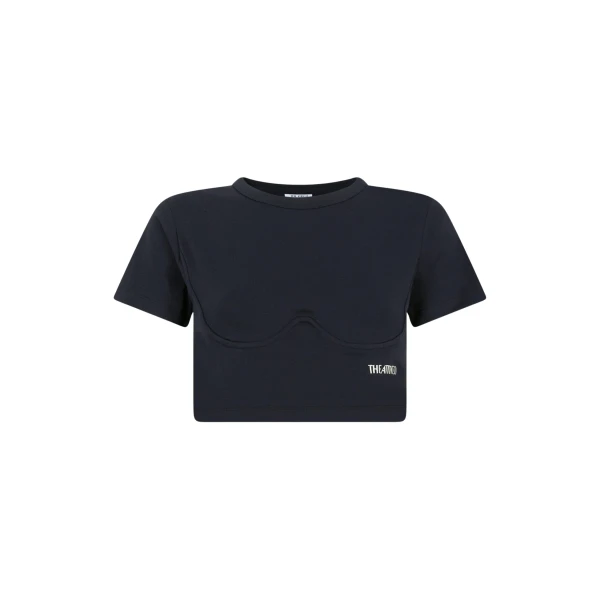 The Attico Black t-shirt Top