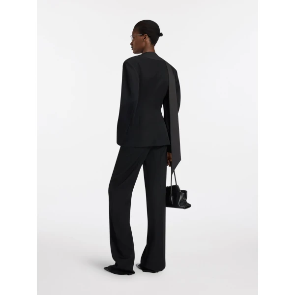 The Attico Black tuxedo jacket, view 3