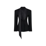The Attico Black tuxedo jacket