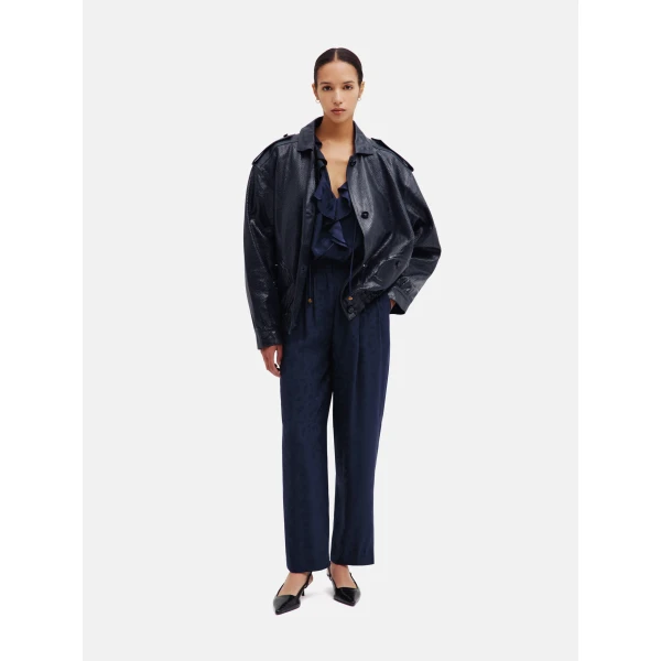 Blazé Milano Charlie Bomber in Emera Dark Navy Jacket, view 2