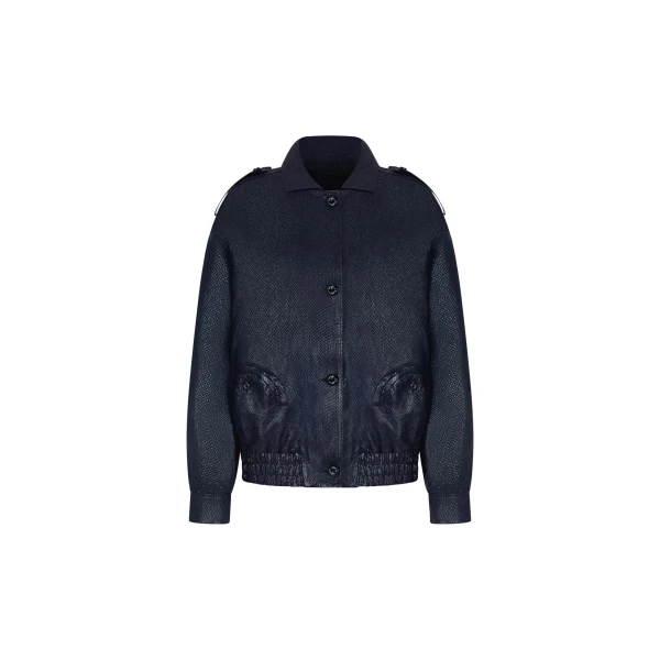 Blazé Milano Charlie Bomber in Emera Dark Navy Jacket