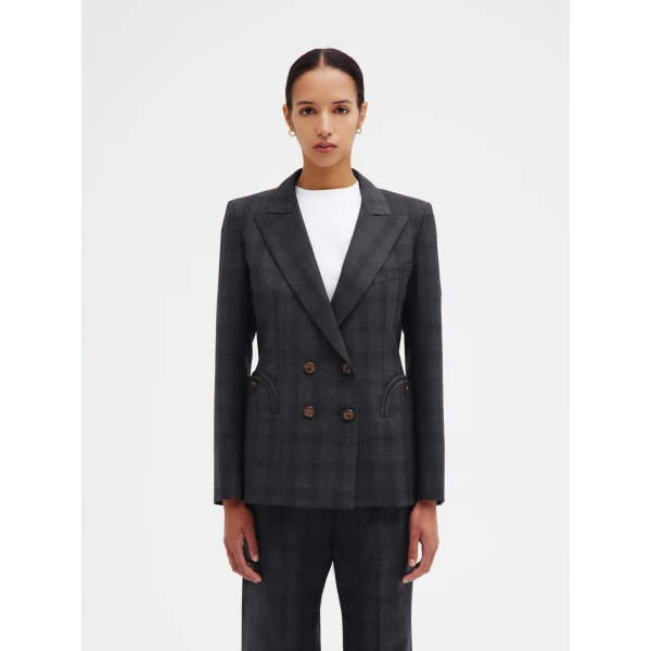 Blazé Milano Charmer Blazer in Bravado Grey, view 2
