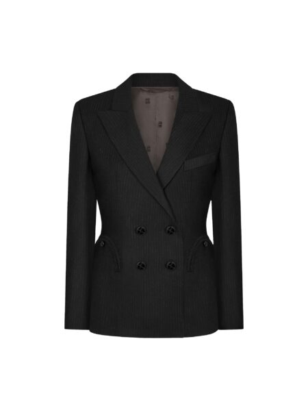 blazé milano charmer blazer in classy carbon black