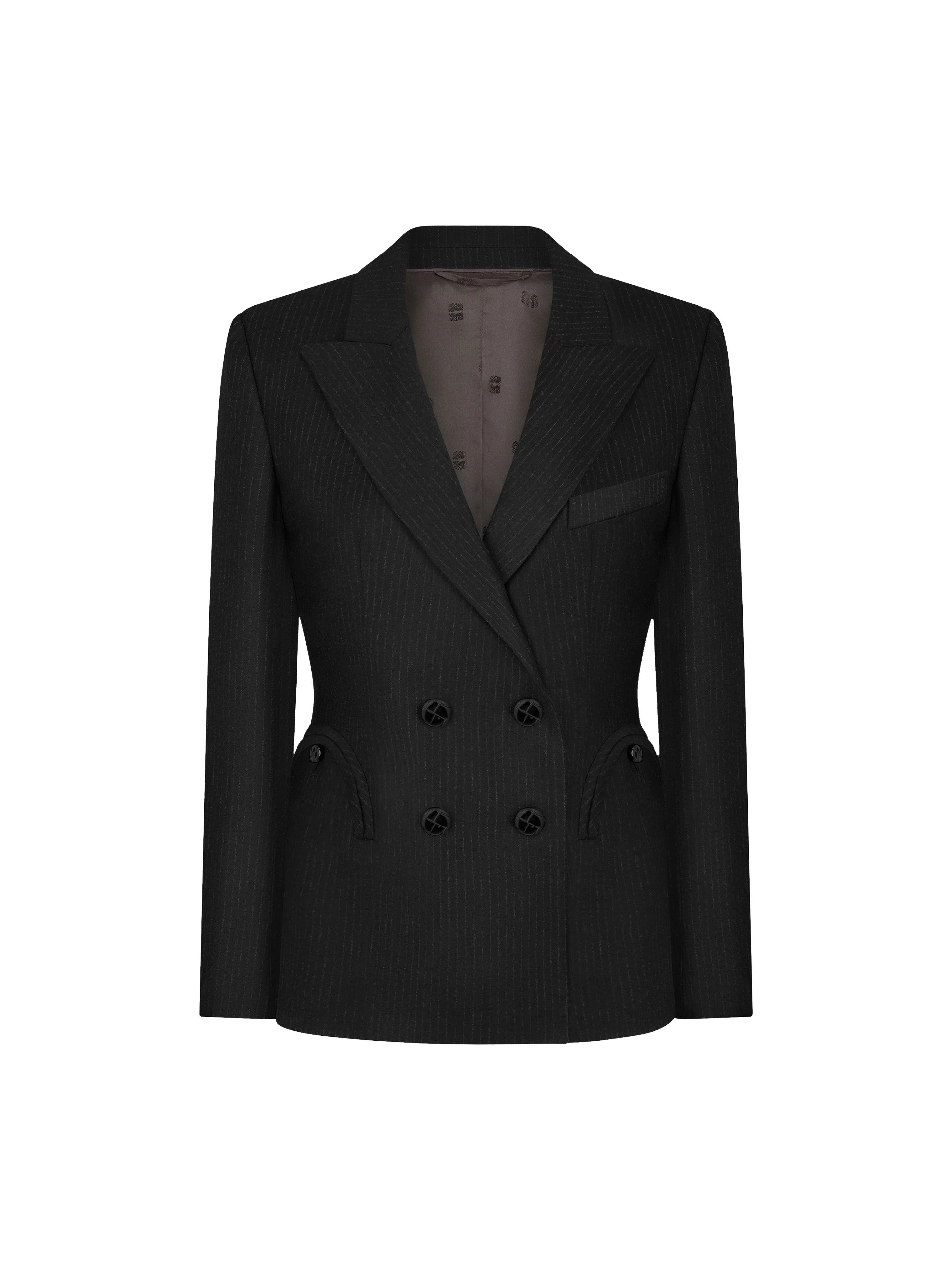 Blazé Milano Charmer Blazer in Classy Carbon Black