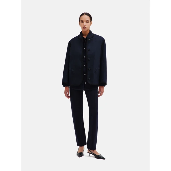 Blazé Milano Curly Jacket in Nitak Navy, view 2